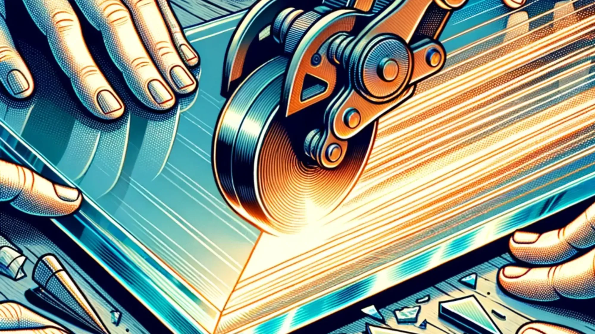 Cutting Glass Clean using a Specialized Glass Cutting Bit